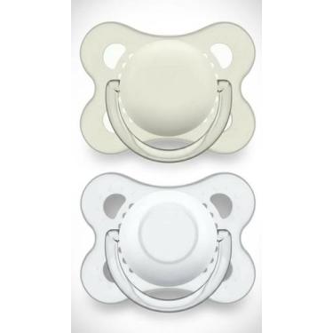 Imagem de Kit 2 Chupetas Silicone 0M+ Desenho Neutro - Congratulations Store