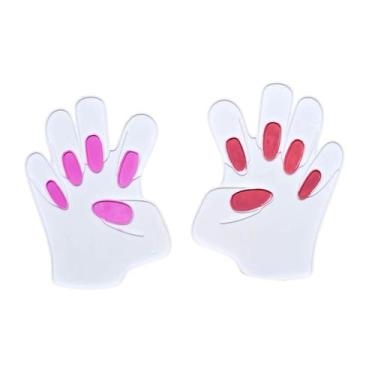 Imagem de Molde De Unha Para Pintar Infantil Treino Manicure Plástico Lavável At