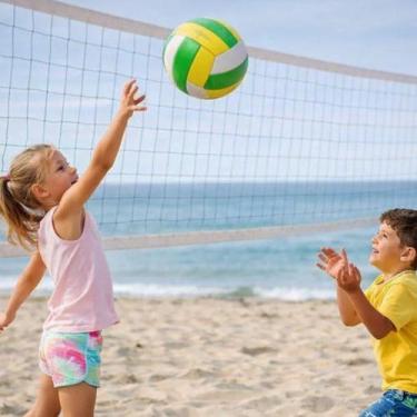 Imagem de Bola Vôlei Infantil Brinquedo Criança Esporte Atividade Arremessar Jog