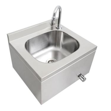 Imagem de Lavatório Industrial 95000004 com Acionamento por Joelho e Válvula Italiana em Aço Inox Tramontina