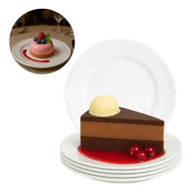 Imagem de Conjunto 6 Pratos Sobremesa Melamine Bar Restaurante 18cm Yazi - Yangz