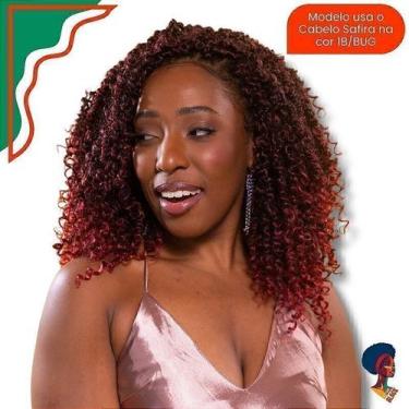 Imagem de Cabelo Crochet Safira Sintético 25cm Preto/Marsala - Black Beauty, 1B/