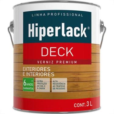 Imagem de Verniz Premium Hiperlack Deck Semi Brilho Natural 3L - IQUINE