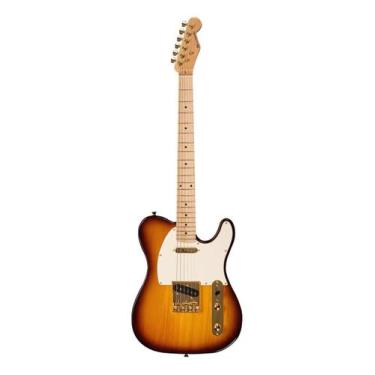 Imagem de Guitarra Telecaster Michael Royale GMT525 Caramel Burst 6 Cordas, CARA