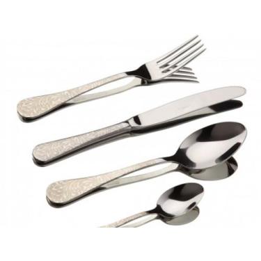 Imagem de Conjunto Talheres Rocco Silver Aço Inox 24 Peças C/ Estojo Madeira Cop