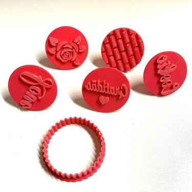 Imagem de Kit Carimbo e Cortador para Biscoitos e Pastas Tema Gratidão - D251057