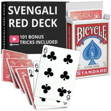 Imagem de Baralho Svengali Vermelho 6 de Paus  Ted's Sterling Magic