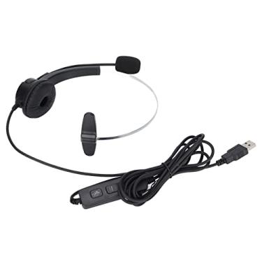 Imagem de Fone de ouvido para call center, fone de ouvido de serviço USB 330 ° flexível, mãos livres para call center
