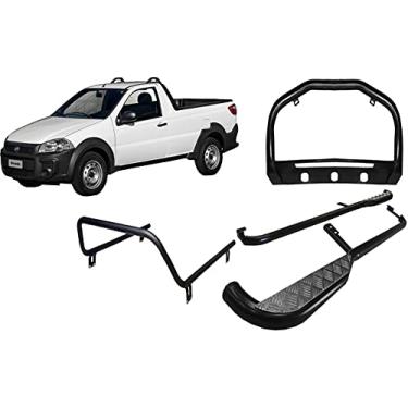 Imagem de KIT QUEBRA MATO+ESTRIBO+SANTO ANTONIO STRADA 14/2020 PRETO