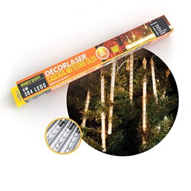 Imagem de Cascata Snow Fall 8 Tubos Luz Meteoro Cor:Branco Quente