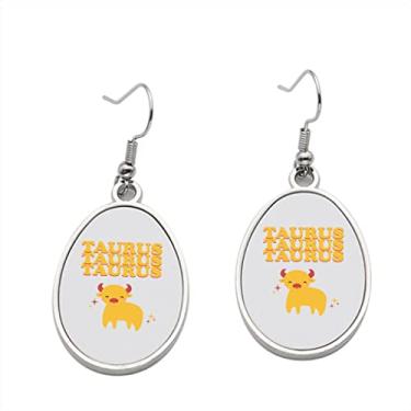 Imagem de Brinco Taurus 1 – Brincos pendentes para meninas – Presente de festa de aniversário dos namorados, Metal, Sem pedras preciosas