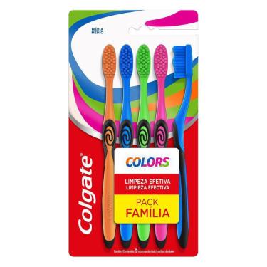 Imagem de Escova Dental Colgate Colors c/ 5 Unidades