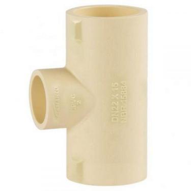 Imagem de Tê De Redução Fêmea Super 28x22mm Cpvc Amanco