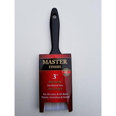 Imagem de Pincel de tinta de poliéster premium com acabamento mestre de 7,62 cm para paredes e revestimentos de látex e tintas à base de óleo