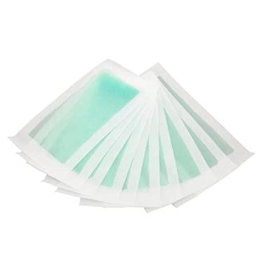 Imagem de Tiras de cera para depilação fácil de usar economize tempo papel de cera para depilação aquecimento manual para uso doméstico