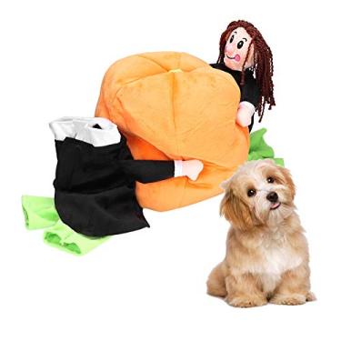 Imagem de Roupas para animais de estimação de Halloween, abóbora 3D transfigurando filhote de cachorro gato gatinho vestido chique algodão engraçado festa de Halloween cosplay roupas para cachorro gato (2GG)