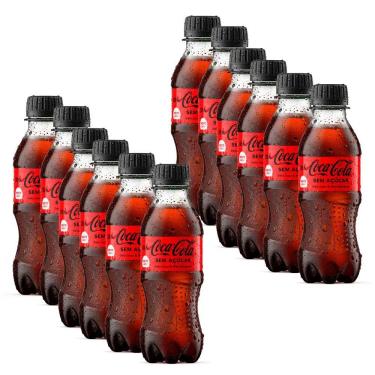 Imagem de Kit 12 Refrigerante Coca Cola Sem Açúcar 200ml
