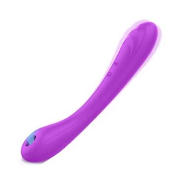 Imagem de Vibrador de Sucção Flexível Dobrável Estimulador Ponto G e Clitóris 18 Frequências Brinquedos Sexuais Feminino Zatla (Roxo)