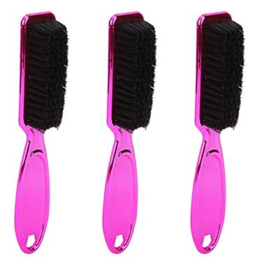 Imagem de Escova modeladora de barba, 3 pentes de bigode de barba multifuncional escova de cuidados para barba cabo curvo escova de bigode escova de limpeza de bigode para homens