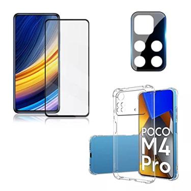 Imagem de Kit Capinha Anti Impacto + Película Cerâmica+ Película Câmera Xiaomi Redmi Note 11s Redmi 10C Poco X4 Pro (Poco M4 Pro)