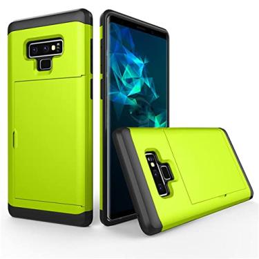 Imagem de Capa de telefone comercial para Samsung Galaxy Note 9 8 S22 Ultra S21 S20 S9 S8 Plus Slots de cartão para Samsung S7 S6 S22 Funda, verde, para Galaxy S10 5G