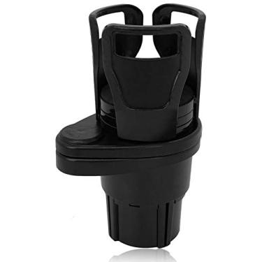 Imagem de Linkhood Suporte para copo de carro 2 em 1, adaptador multifuncional para suporte de bebidas do carro, extensor de montagem com base ajustável giratória de 360°, suporta até 590 ml, garrafas de café e bebidas