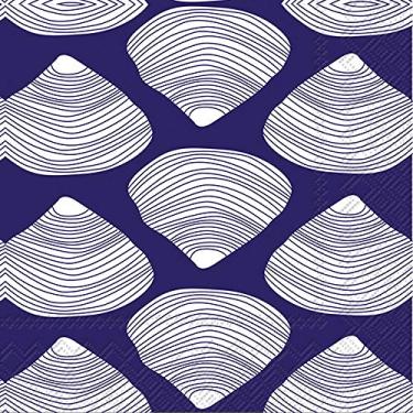 Imagem de IHR Ideal Home Range Guardanapos descartáveis de 3 camadas de papel para festa, 12,7 cm x 12,7 cm, concha, 20 unidades