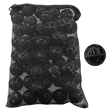 Imagem de AXLIZER 50 peças de filtro bio-ball de meio de filtro com esponja para aquário lagoa de peixes, cachoeira, fonte de aquário de peixes, filtro de lagoa