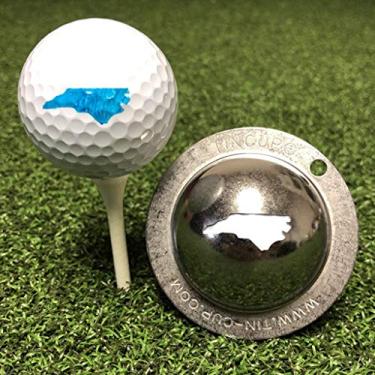 Imagem de Tin Cup Ferramenta de alinhamento de marcador personalizado North Carolina State Golf Ball