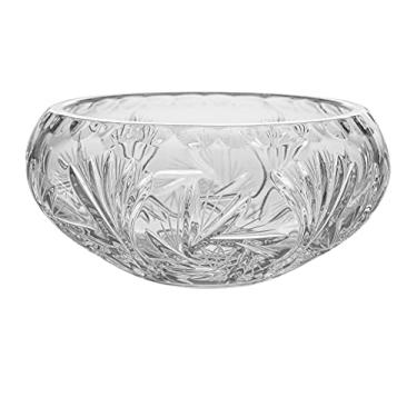 Imagem de Tigela - Cristal cortado à mão - Vidro - Diâmetro 4,6 - para - Doces - Nozes - Chocolate - Pequeno - Feito na Europa - por Barski, Transparente