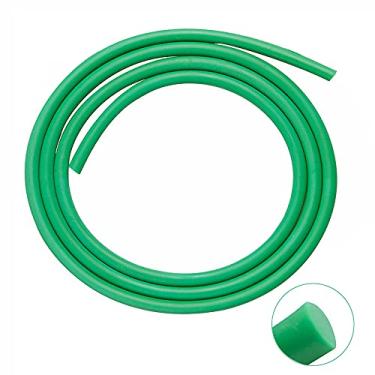 Imagem de Feelers Tubo de borracha de látex natural sólido verde industrial 1/10.2 cm (exatamente 6 mm) OD faixa de arremesso tubo de catapulta mangueira de borracha para exercícios esportivos e fitness,
