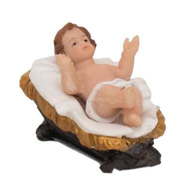 Imagem de Enfeite Decorativ Menino Jesus/manjedour 1un 6x5x8cm 1022116