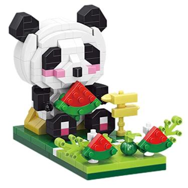 Imagem de Myweyde Edifício Micro Mini Panda, Conjuntos de Micro Mini Blocos de Construção Animais Panda/Cat/Dog, Conjuntos de Construção Animais Bonitos Panda (Panda - 335Pcs)