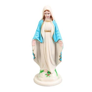 Imagem de Nossa Senhora da Graça que brilha no escuro 15 cm Estátua da Virgem Maria, Aparições Nossa Senhora Fátima Estatuetas Religiosas Católicas Luminosas para Decorações do Dia das ães