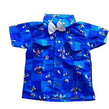 Camiseta Infantil com Estampa Sonic - Tam 4 a 12 Anos Bege