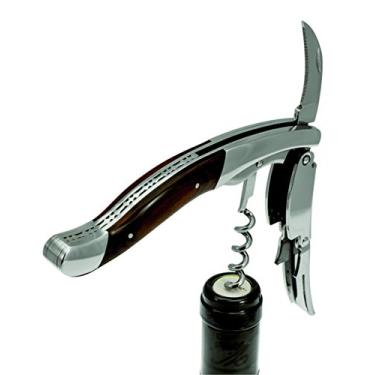 Imagem de Legnoart Saca-rolhas Ghemme Grand Crue de aço inoxidável com cabo de madeira Wenge, marrom