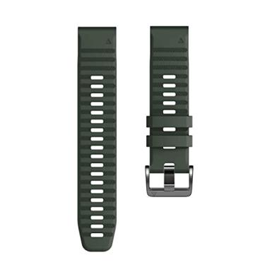 Imagem de ADAARA Para pulseiras de relógio Garmin 22mm de largura pulseira de substituição de silicone macio pulseira de relógio dedicada para Garmin Fenix 7/Fenix 5/Fenix 6/Fenix 5 Plus/Fenix