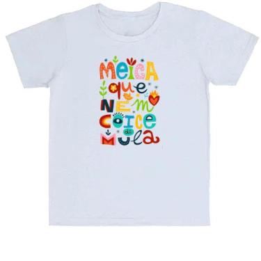 Imagem de Camiseta Infantil Divertida Meiga Que Nem Coice De Mula Elementos Nord