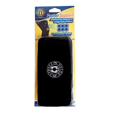 Imagem de Joelheira de Neoprene Longa com Orifício Support, Ortho Pauher, Preto, Grande