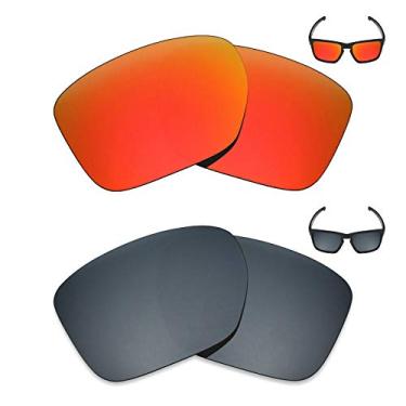 Imagem de 2 pares de lentes polarizadas de substituição da Mryok para óculos de sol Oakley Sliver XL – Opções
