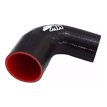 Imagem de Mangote em Silicone Redutor Curva 90° graus 2-1/2" para 2" polegadas (63mm para 51mm) x 125mm
