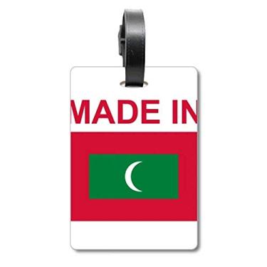 Imagem de Made In Maldives Country Love Maldives Bolsa Etiqueta de Bagagem Etiqueta para Bagagem