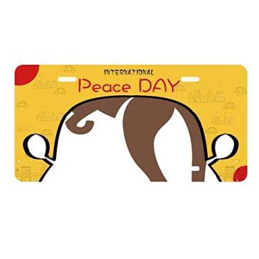 Imagem de DIYthinker Etiqueta de placa de licença marrom estilo canguru, sabor australiano, decoração de carro, dia da paz