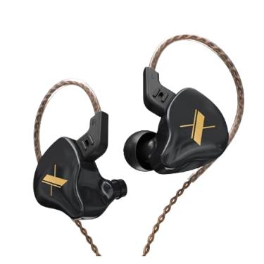 Imagem de KZ EDX Fones de Ouvido com Tecnologia de Alta Fidelidade… (Black with mic)