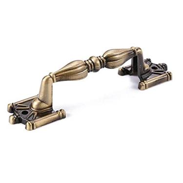 Imagem de 1 PC Verde Bronze Puxadores de Armário de Cozinha Estilo Americano Porta de Armário de Cozinha Puxadores de Gaveta Puxador de Móveis de Moda 90mm 120mm, ESCOVA DE OURO