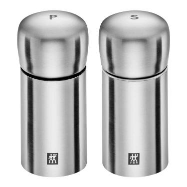 Imagem de Moedor Sal e Pimenta Mini Zwilling Spices Aço Inox 2 Peças Zwilling J.A. Henckels