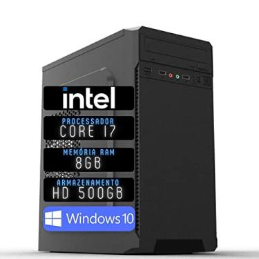 Imagem de Computador 3green Desktop Intel Core i7 8GB HD 500GB Windows 10 3D-024
