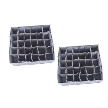 Imagem de Cabilock 2 Pçs 30 Bolsa De Compartimento Para Roupas Íntimas Bolsa De Armazenamento De Roupas Íntimas Organizador Caixa De Armazenamento De Sutiã Bolsa De Roupas Íntimas