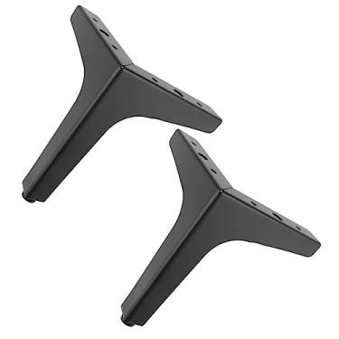 Imagem de LAPYAPPE Pernas de móveis de metal, 4 peças, cômoda de sofá, pernas de metal, penteadeira, para armário, ferro, preto, triângulo, suporte de móveis, pernas de guarda-roupa, muebles