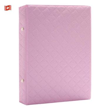 Imagem de Album De Fotografia 15X21 Para 100 Fotos Rosa Bebê Princesa